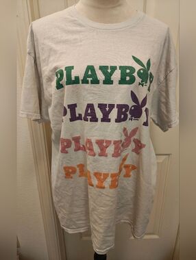 Playboy Multi Color Logo T-shirt.